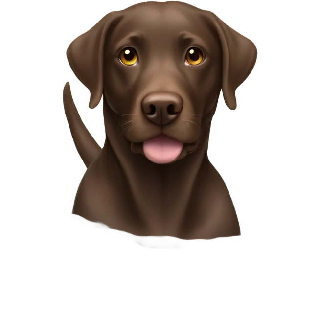  Chocolate lab swimming emoji