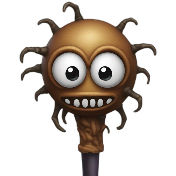 Beholder on a spike emoji