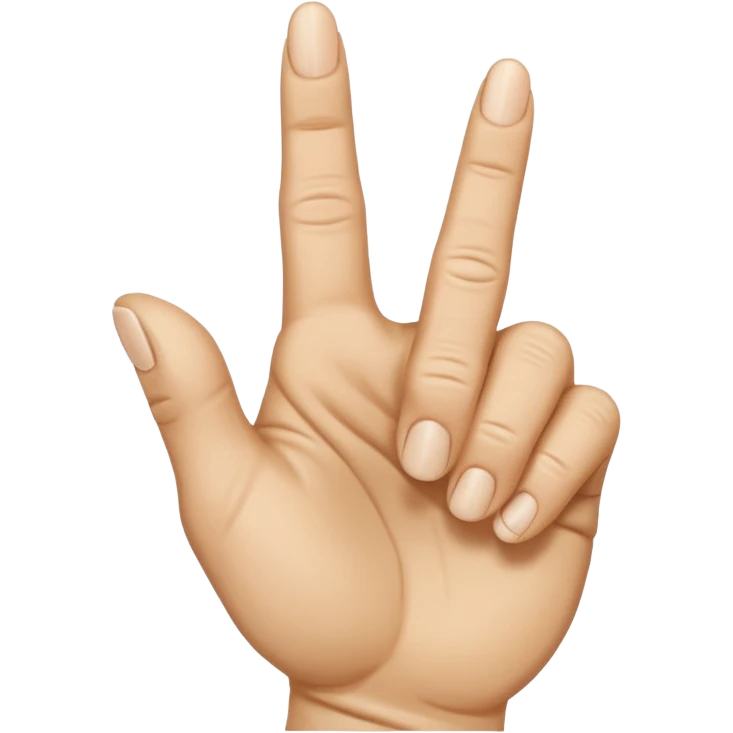 Open hand with the middle finger pointing downwards emoji