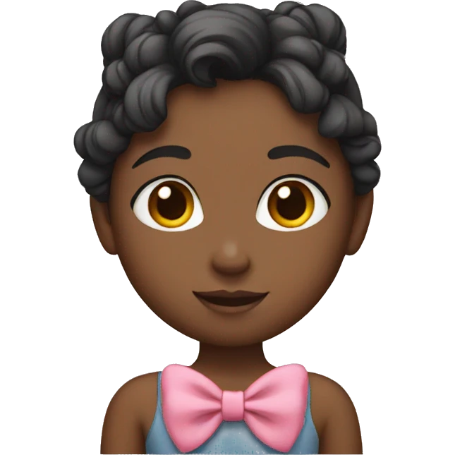 Girl with a bow  emoji