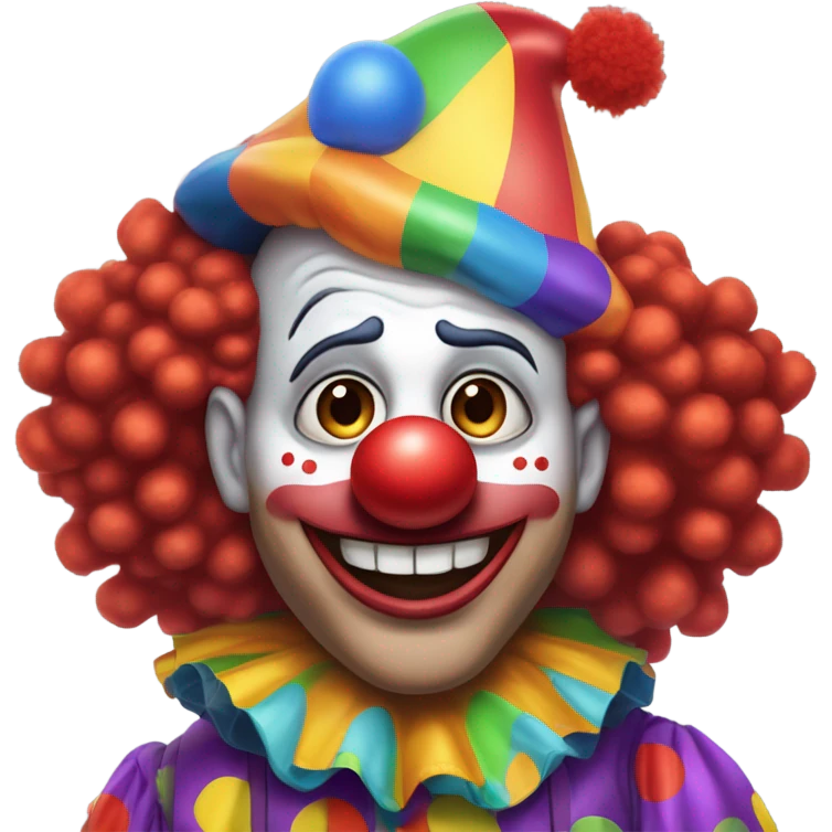 Crazy clown emoji