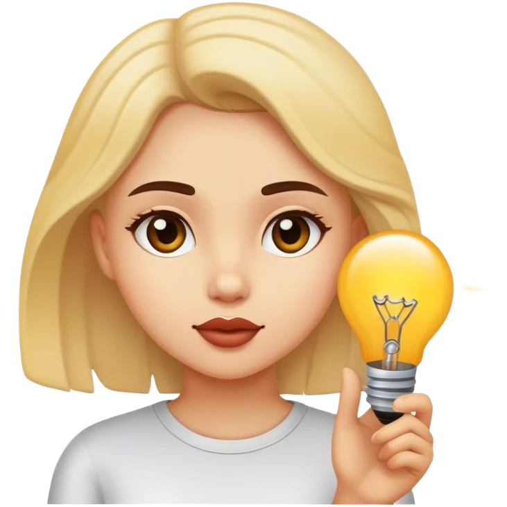 Idea girl emoji