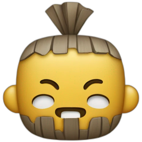 Trilero que mueve un cubilete y engaña a otro emoji