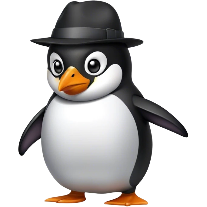 Gangster Penguin emoji
