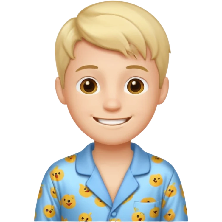 create emoji of a boy getting up in the morning in the bed emoji