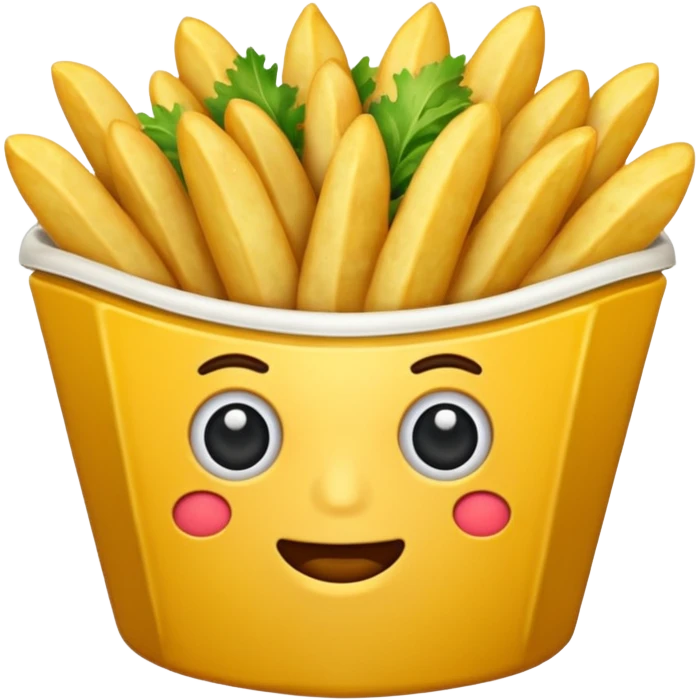 Generar papas fritas sin plato  emoji