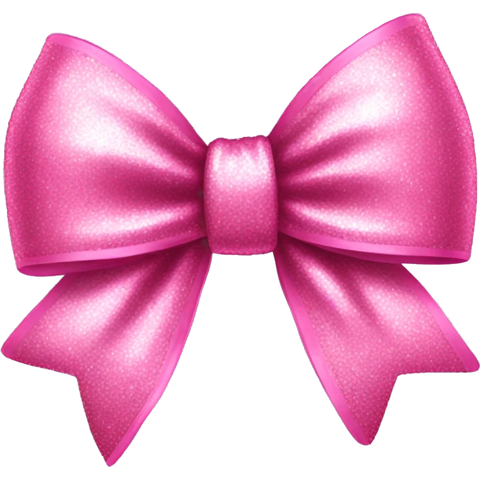 pink bow glittery bow emoji