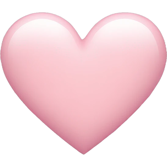 Light pink heart  emoji