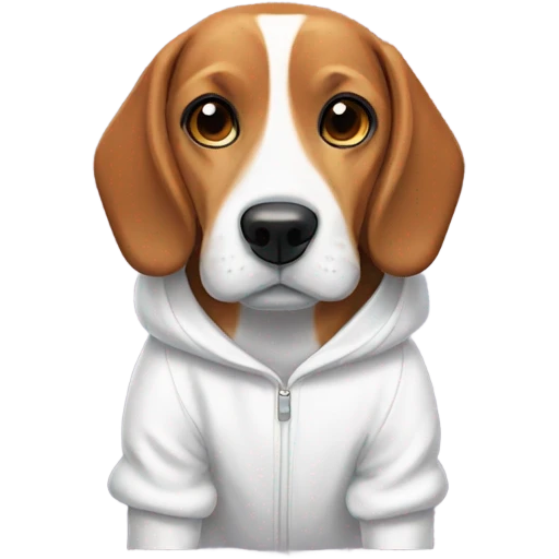 Beagle in a onesie emoji