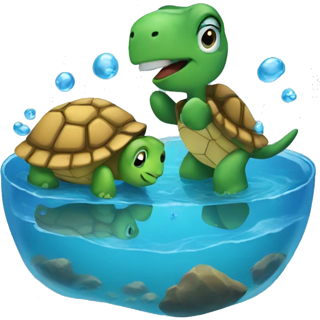 water and turtle emoji
