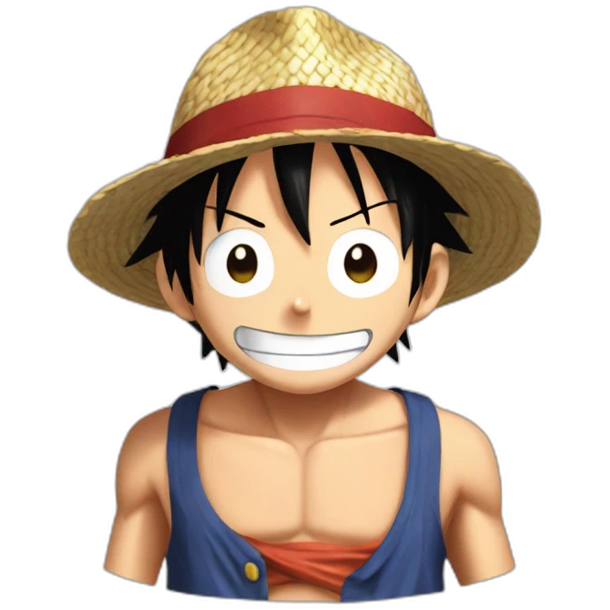Monkey D Luffy from one piece emoji