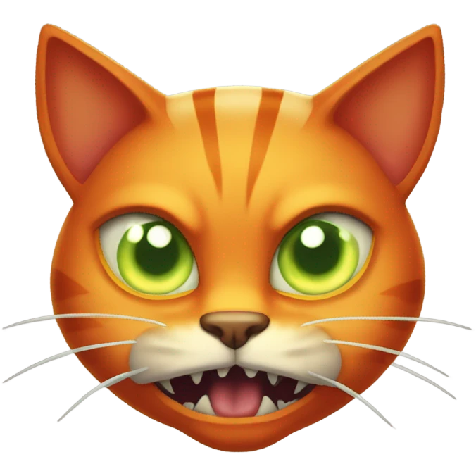 Orange demon cat emoji