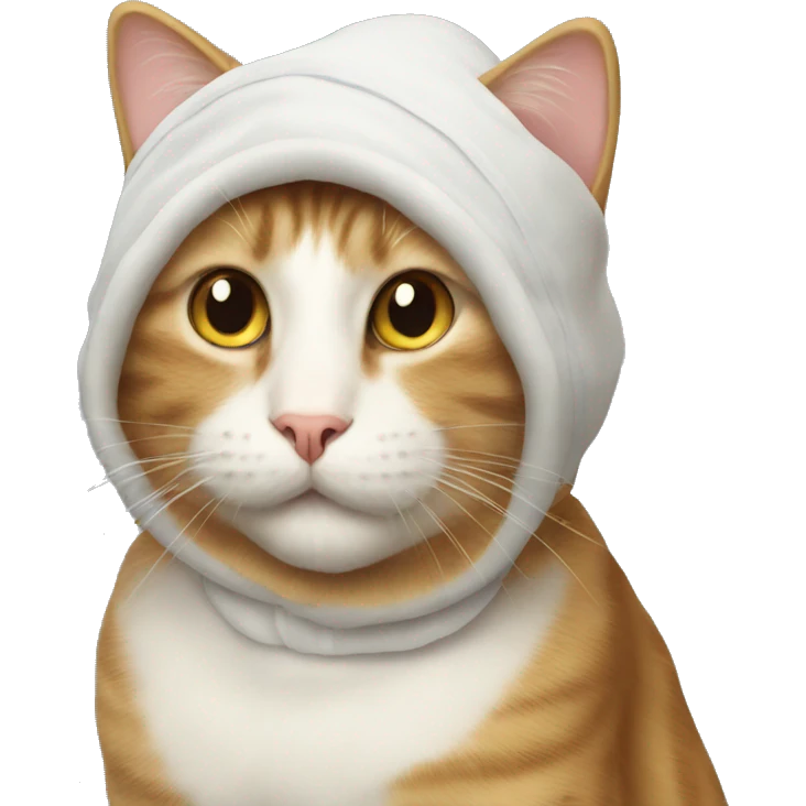 A cat with bonnet  emoji