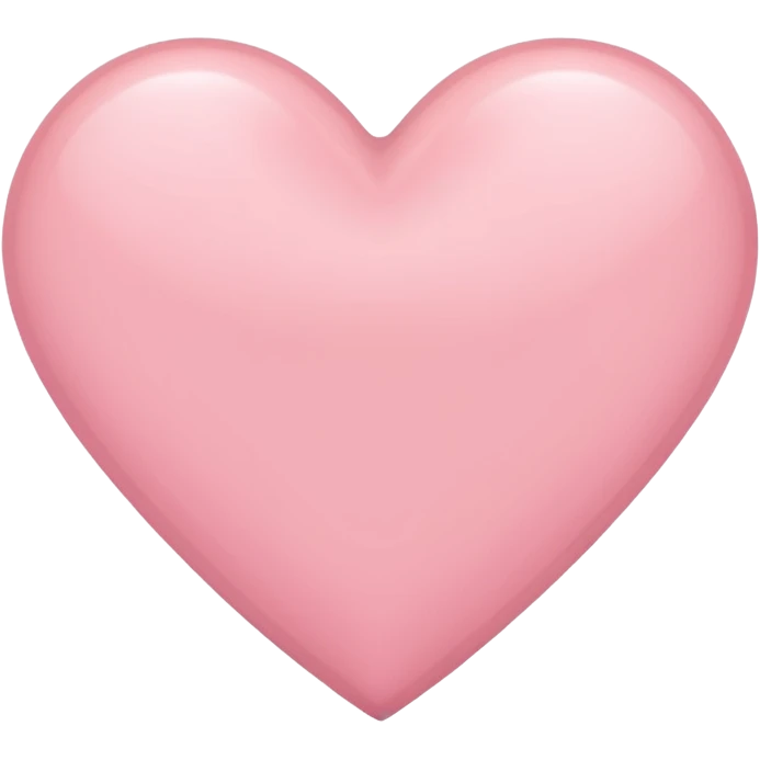 Light pink heart emoji
