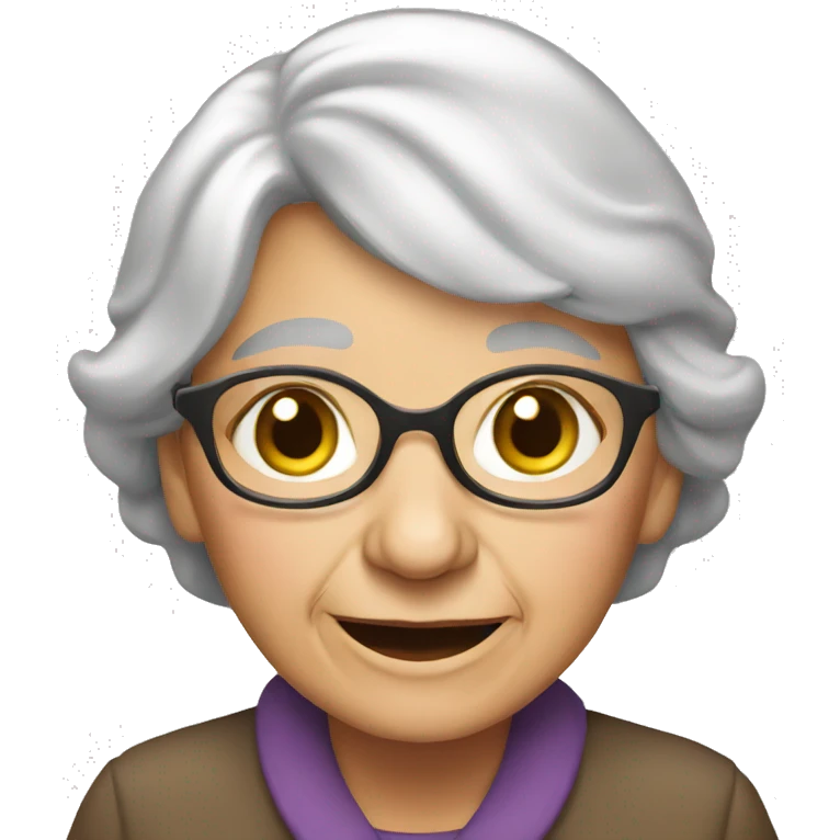 Old lady  emoji