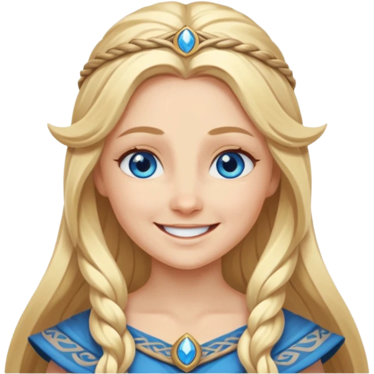 Norse goddess Nana, personification of joy, peace, and happiness  emoji