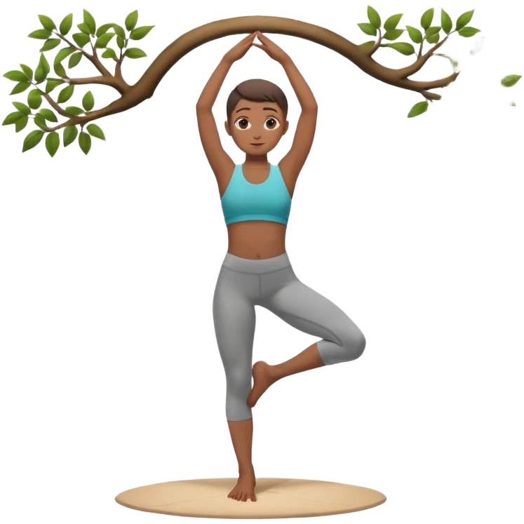 tree pose emoji