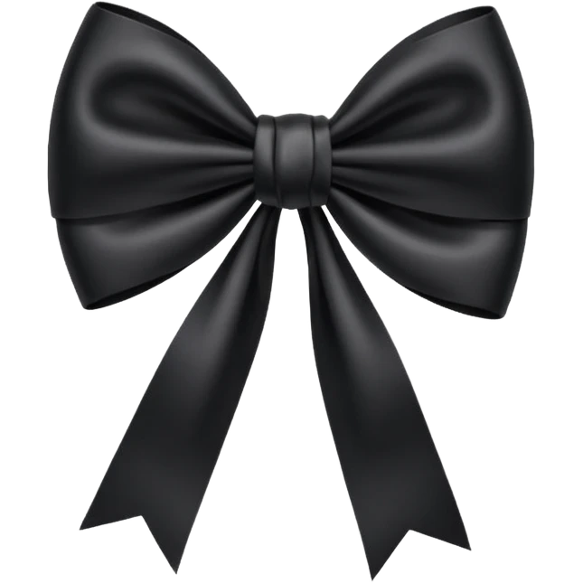 black bow emoji