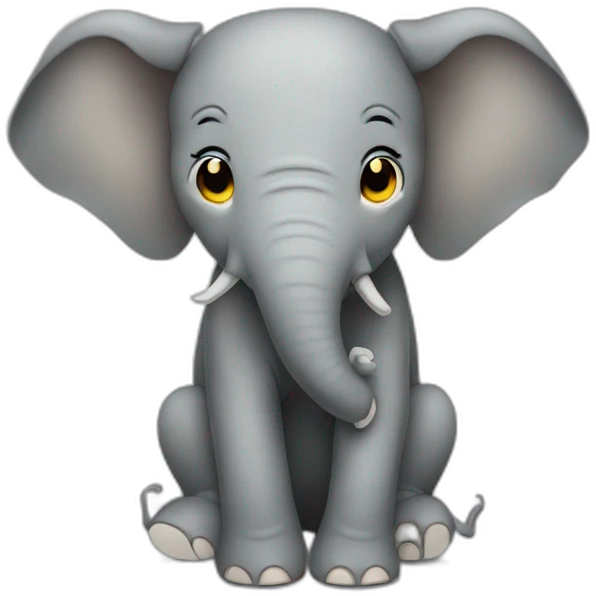 The elephant is crying emoji