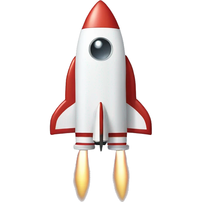 Rocket to the moon emoji