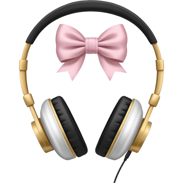 Наушники с бантом emoji