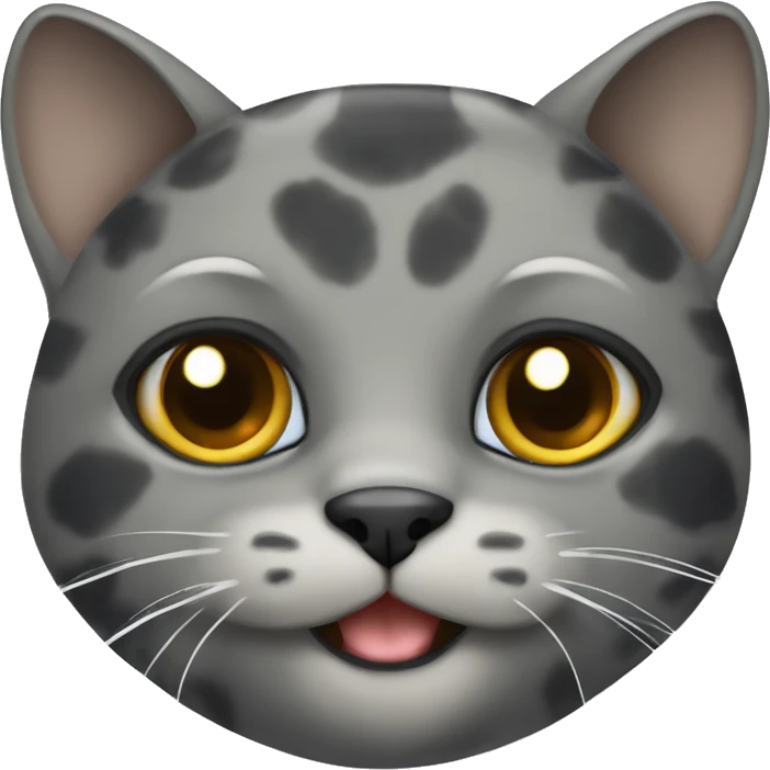Gray tortoise shell cat emoji