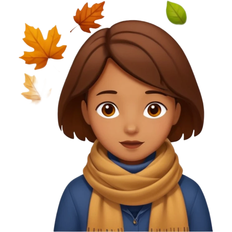 Cute Brown automne emoji