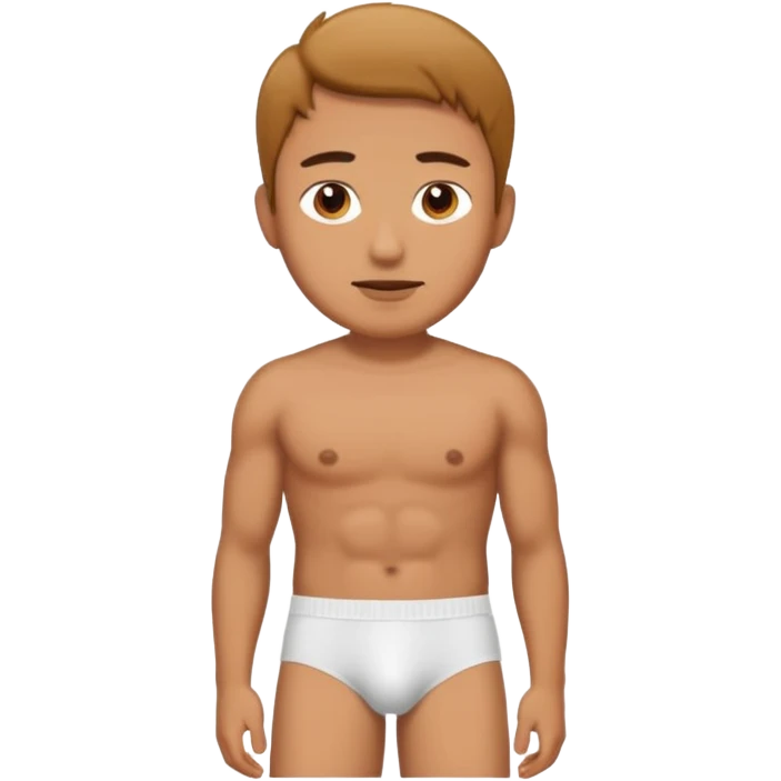 Man wearing underwear emoji
