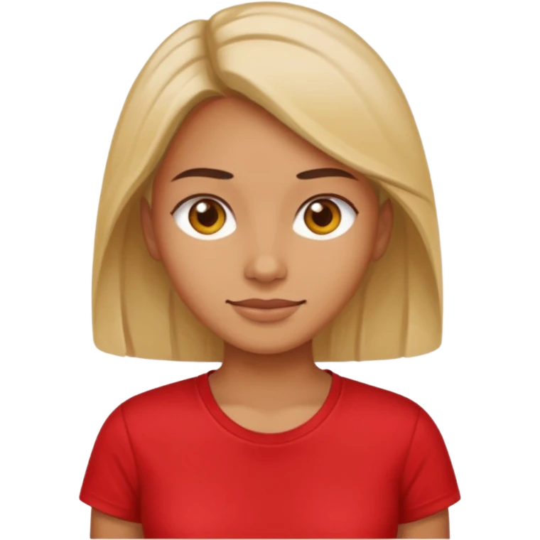 red t-shirt  women  emoji