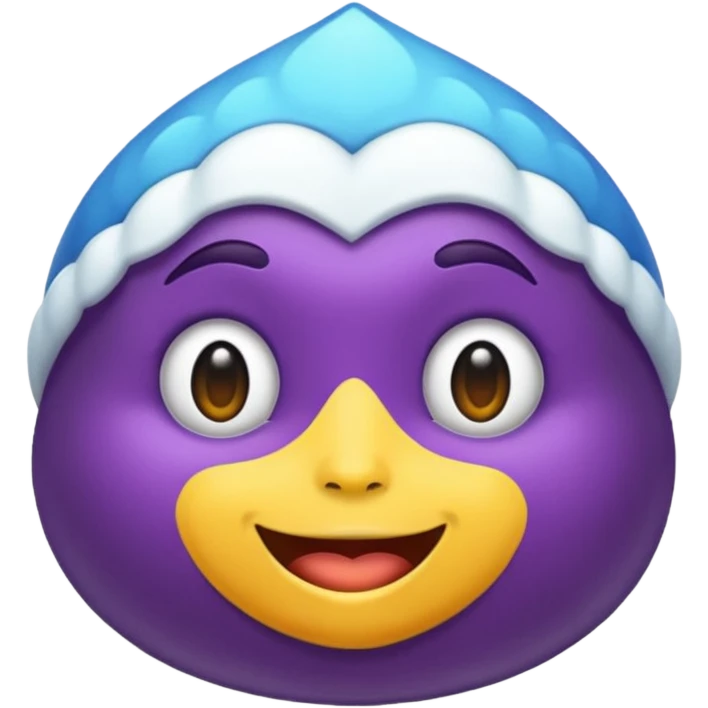 emoji de boca na cor roxa emoji
