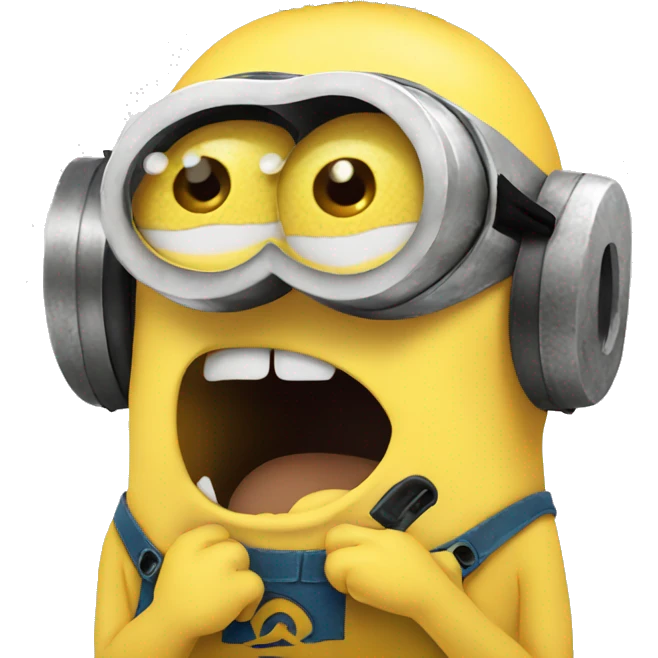 Minion crying emoji