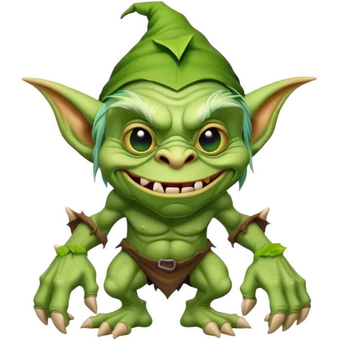Green troll goblin  emoji