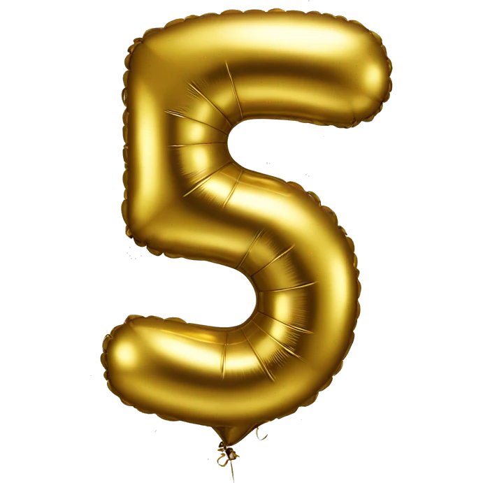 gold-balloon-shaped-like-number-3 emoji