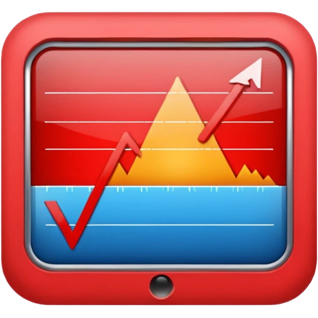 chart going down and green emoji