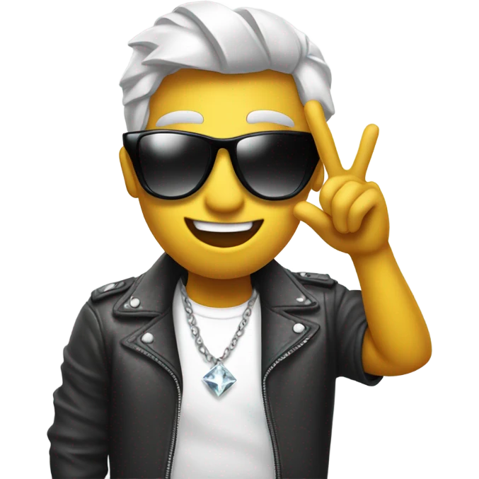 Diamond with sunglasses arms and hand with the ok hand sign emoji
