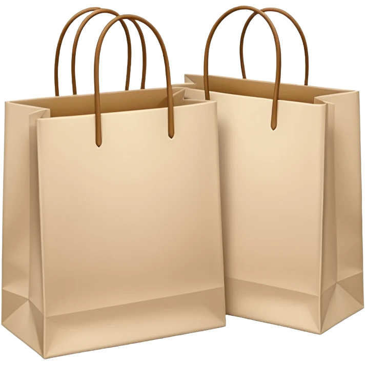 Light beige shopping bags emoji