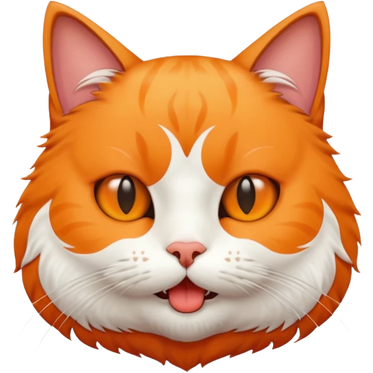 Cat in mouth emoji