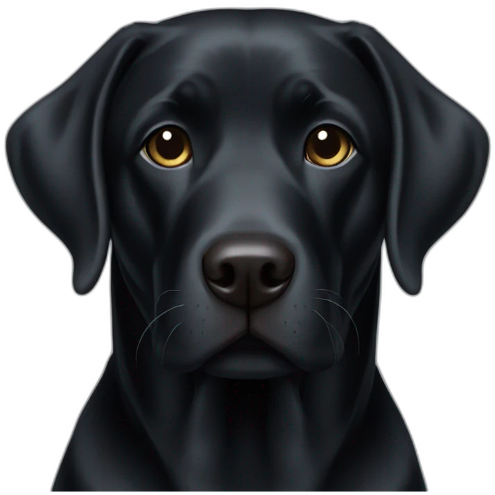 black lab emoji
