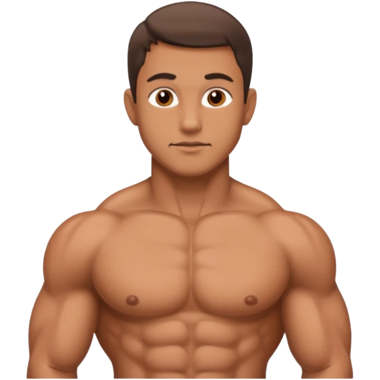 Naked man with penis emoji