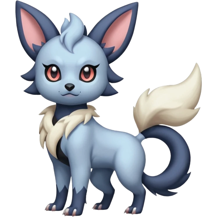 Pastel Absol-Zorua-Umbreon-fusion (full body) emoji