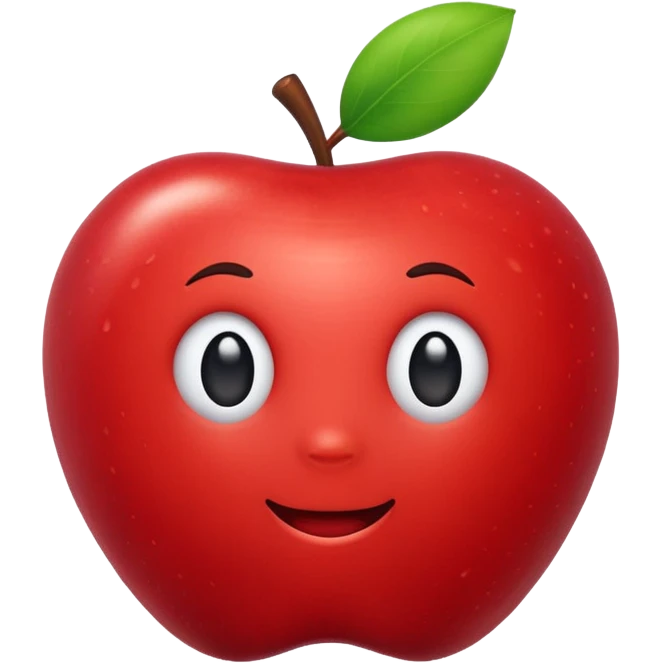 new object, playful design, apple emoji style emoji