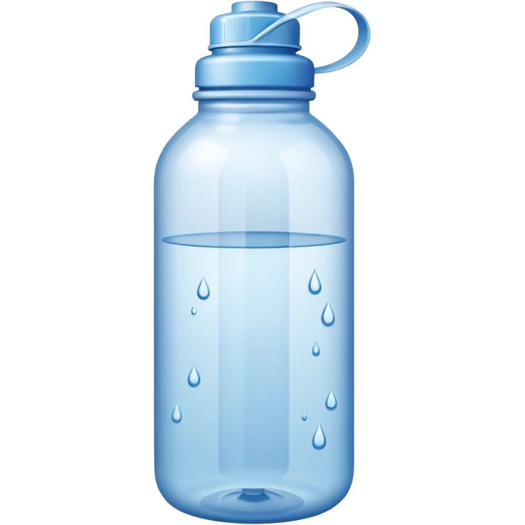 A water bottle emoji