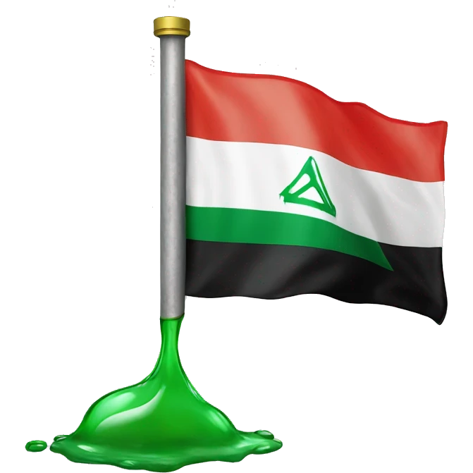 arab flag with oil emoji