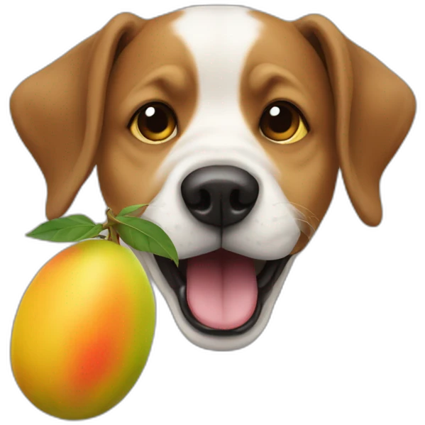 dog-sucking-mangoes emoji