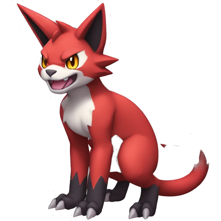 Kawaii Edgy Cool Beautiful Guilmon-Torracat-Zoroark full body emoji