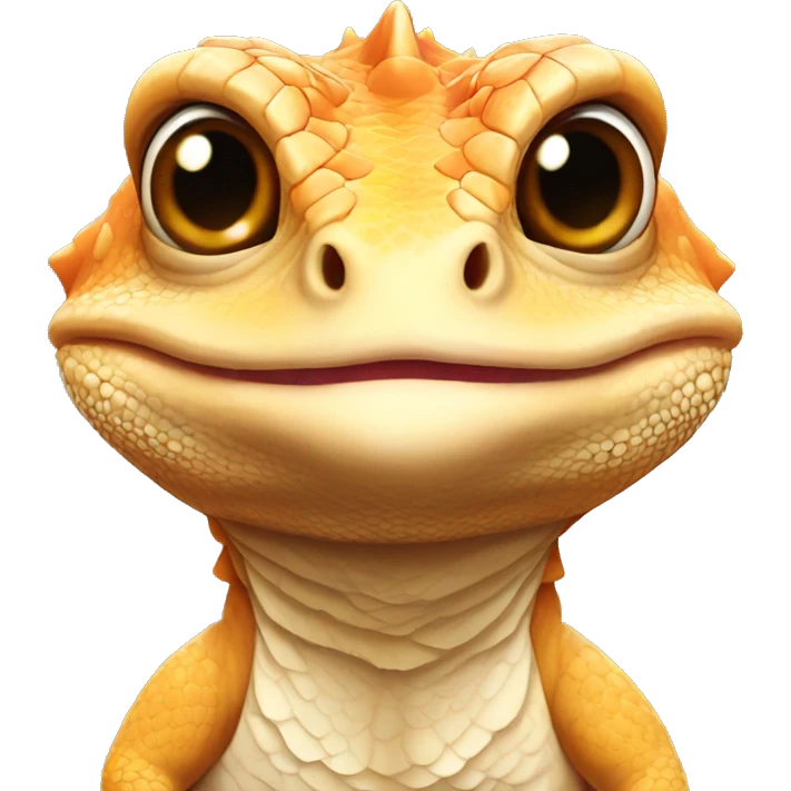 Cute bearded dragon emoji