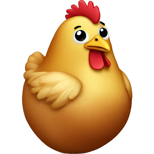 chicken as a potato  emoji