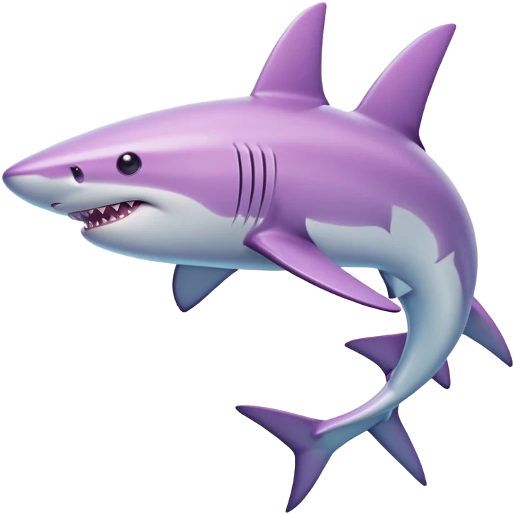 lilac shark emoji