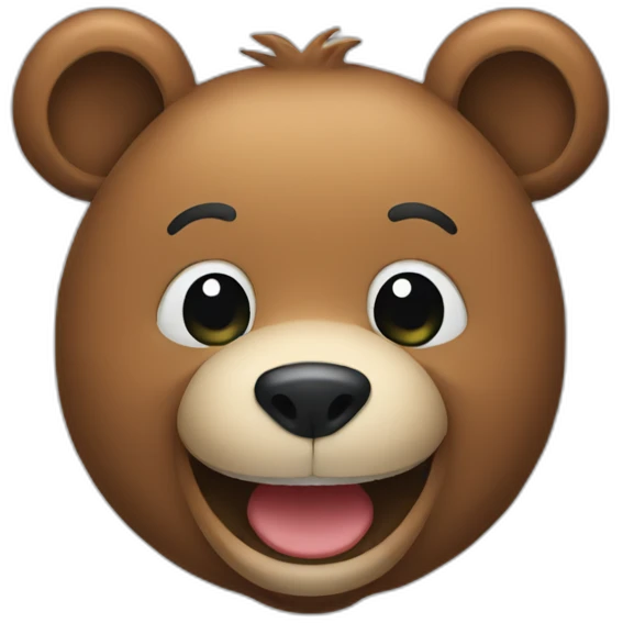 Bear smile emoji