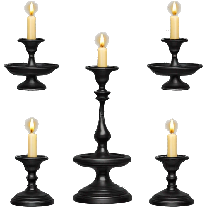 Vintage candle holder for 5 candles (the same as black one but in gold) emoji